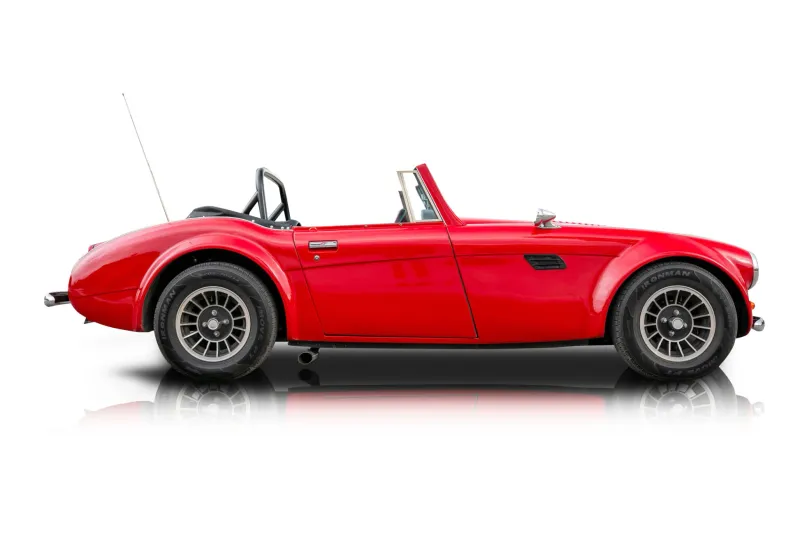 An incredible side shot photo of aAustin Healey 3000 that you should buy.