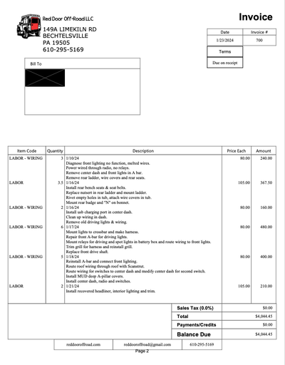 Service record 1 of 7