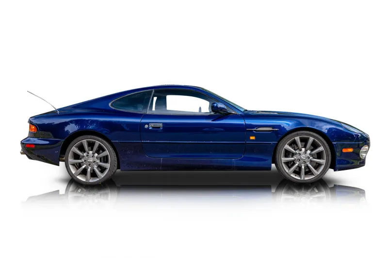 An incredible side shot photo of aAston Martin DB7 that you should buy.
