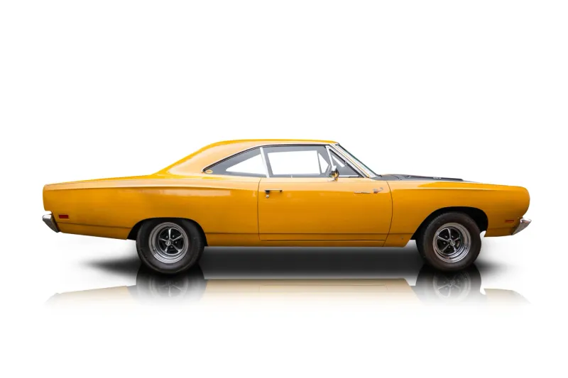 An incredible side shot photo of aPlymouth Road Runner that you should buy.