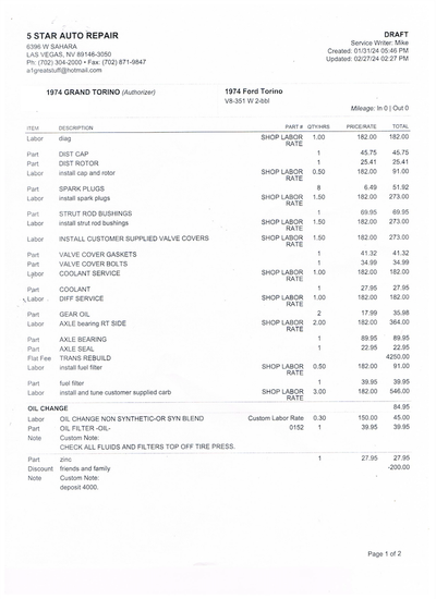 Service record 1 of 4