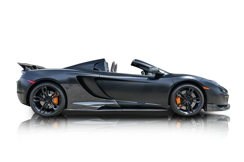 An incredible side shot photo of aMcLaren MP4-12C that you should buy.