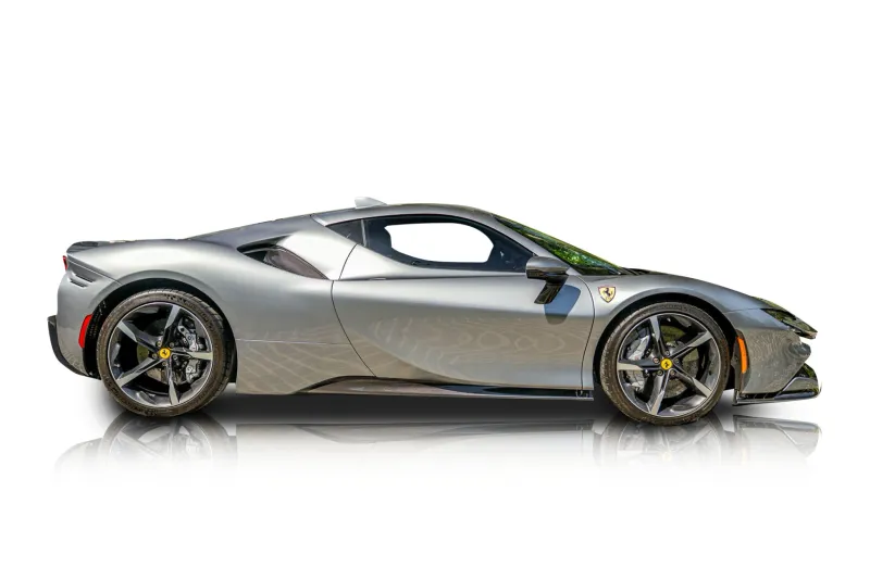 An incredible side shot photo of aFerrari SF90 that you should buy.