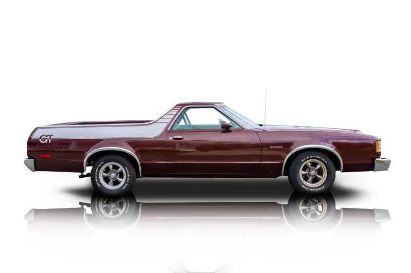 An incredible side shot photo of aFord Ranchero that you should buy.