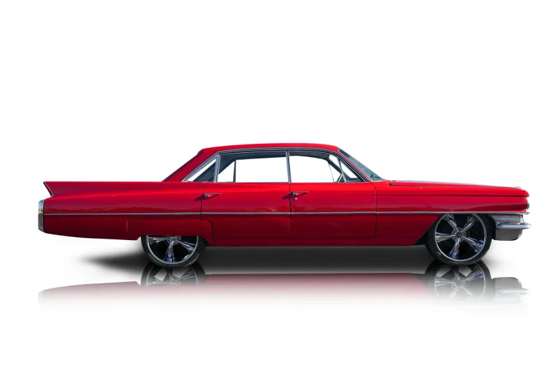 An incredible side shot photo of aCadillac DeVille that you should buy.