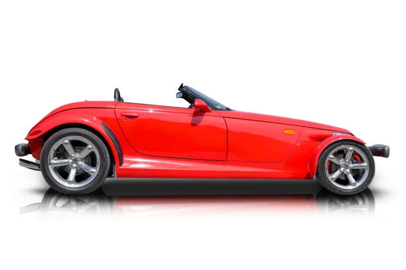 An incredible side shot photo of aPlymouth Prowler that you should buy.