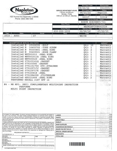 Service record 2 of 5