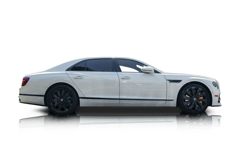An incredible side shot photo of aBentley Flying Spur that you should buy.