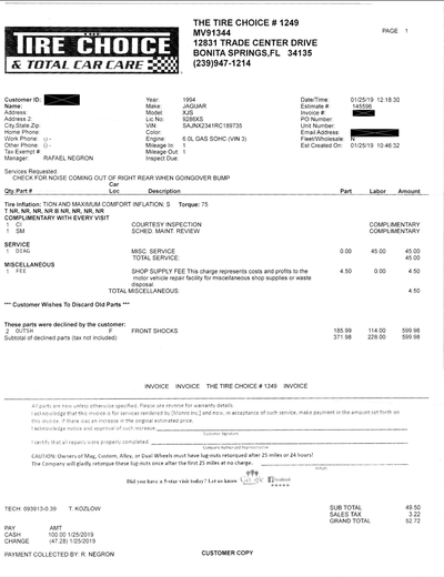 Service record 1 of 10