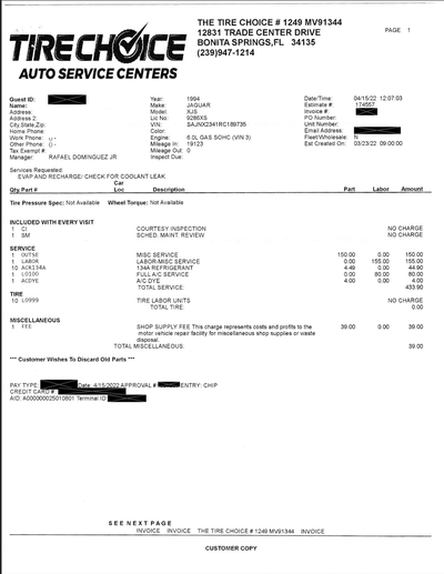 Service record 2 of 10