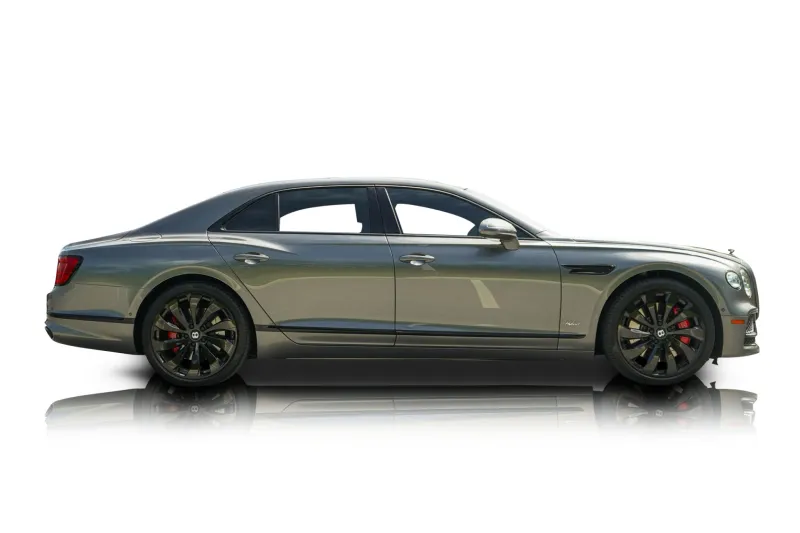 An incredible side shot photo of aBentley Flying Spur that you should buy.