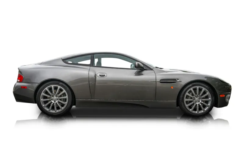 An incredible side shot photo of aAston Martin Vanquish that you should buy.