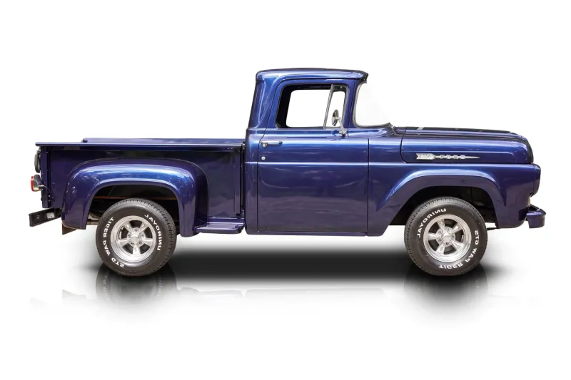 An incredible side shot photo of aFord F-100 that you should buy.
