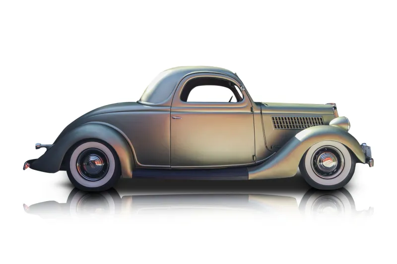 An incredible side shot photo of aFord Model 48 that you should buy.