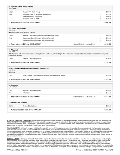 Service record 2 of 10