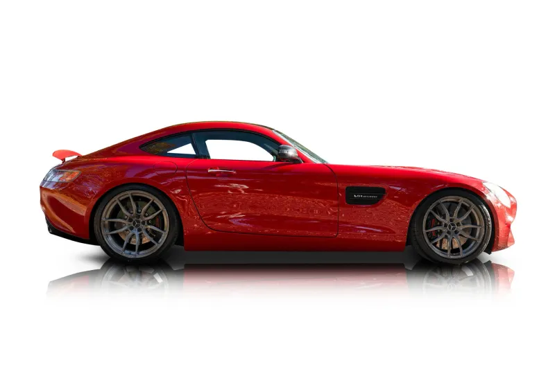 An incredible side shot photo of aMercedes-Benz AMG GT that you should buy.