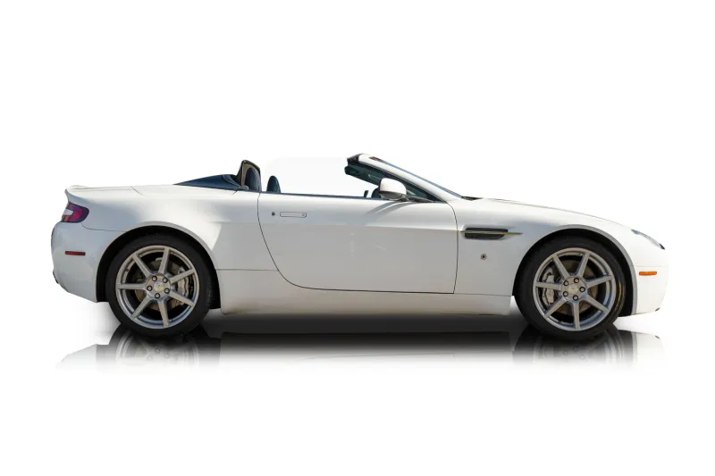 An incredible side shot photo of aAston Martin V8 Vantage that you should buy.