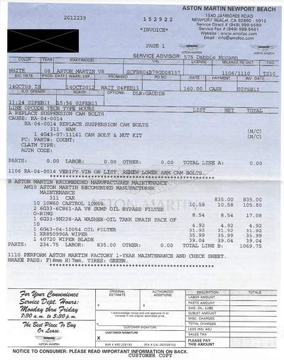 Service record 1 of 44