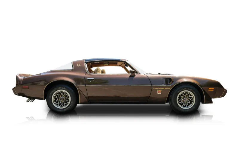 An incredible side shot photo of aPontiac Firebird that you should buy.