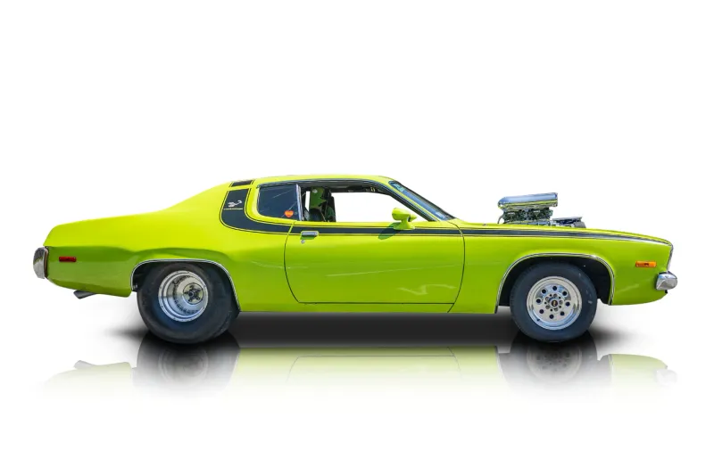 An incredible side shot photo of aPlymouth Road Runner that you should buy.