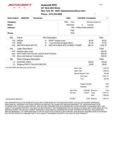 Service record 1 of 28