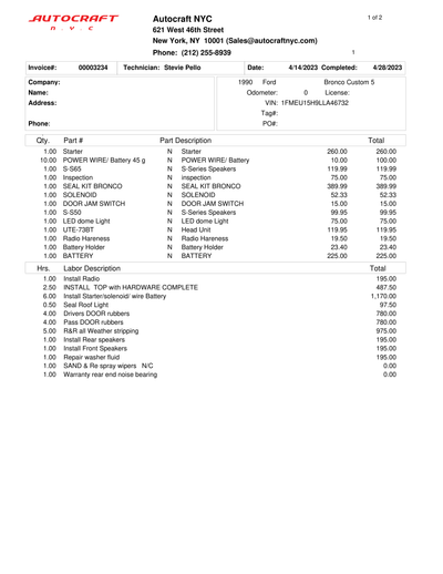Service record 8 of 28