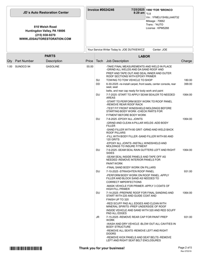 Service record 17 of 28