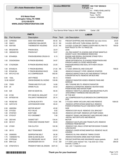 Service record 23 of 28