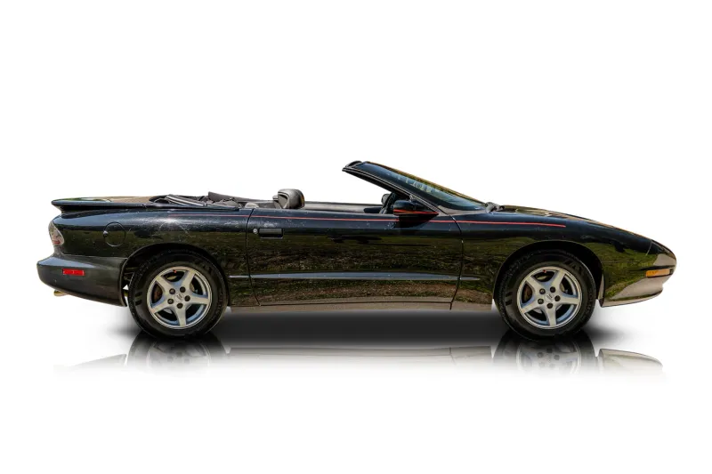 An incredible side shot photo of aPontiac Firebird that you should buy.