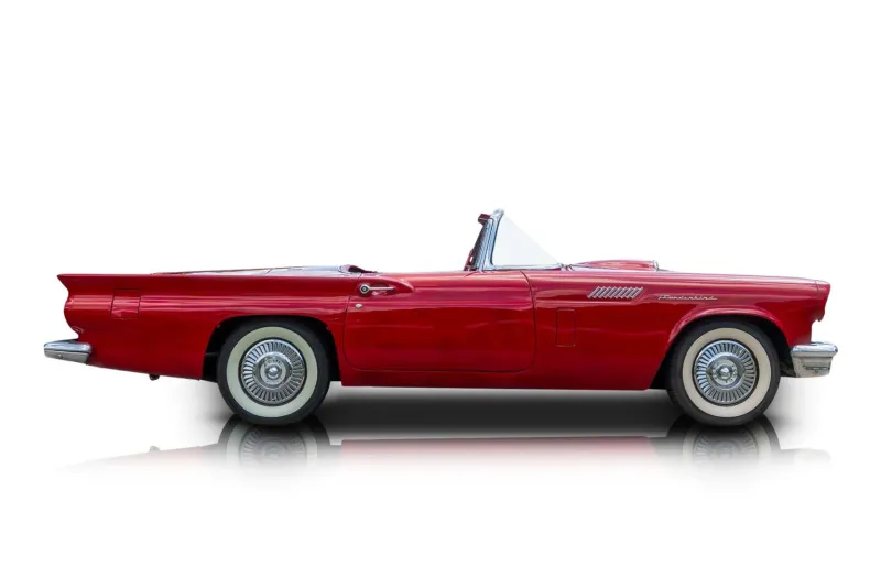 An incredible side shot photo of aFord Thunderbird that you should buy.