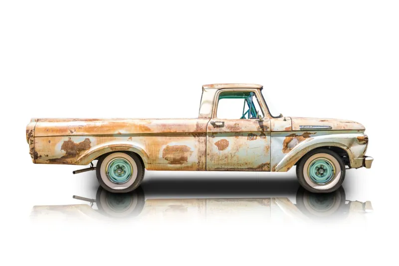An incredible side shot photo of aFord F-100 that you should buy.