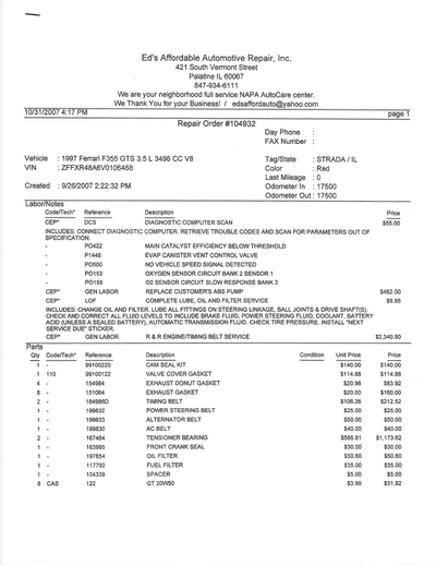 Service record 54 of 56
