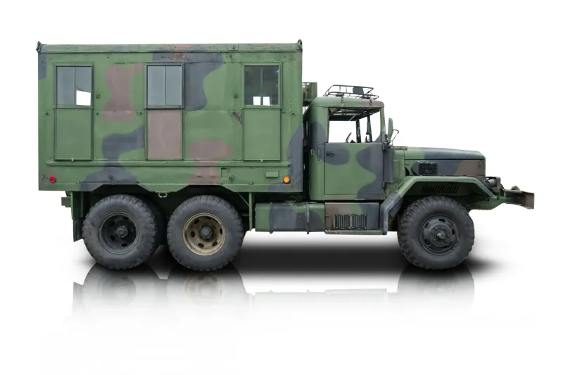 An incredible side shot photo of aJeep M109A3 that you should buy.