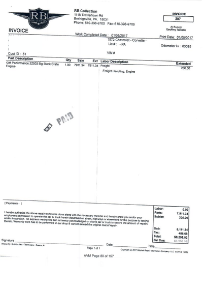 Service record 1 of 2
