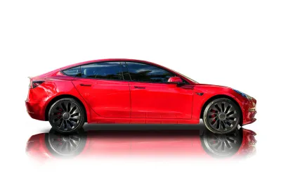 Passenger side photo of 2022 Tesla Model 3