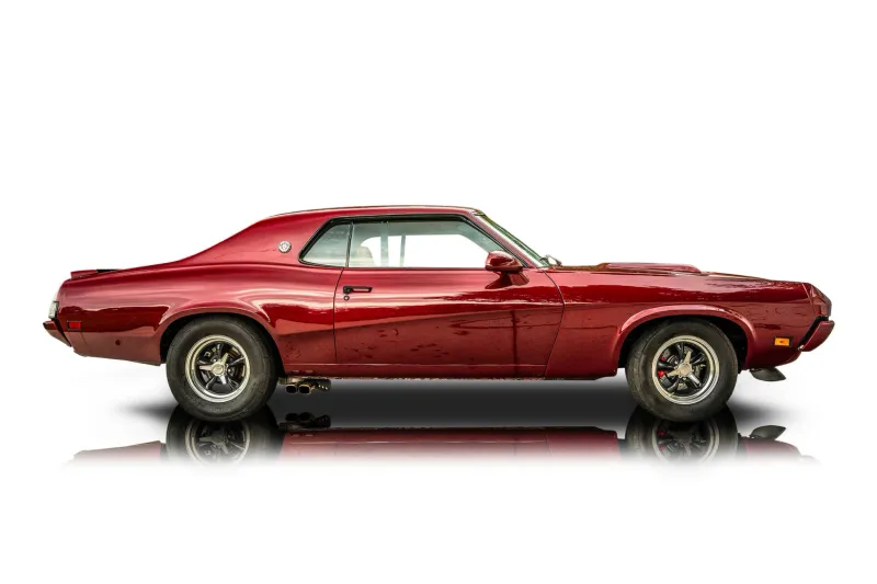 An incredible side shot photo of aMercury Cougar that you should buy.