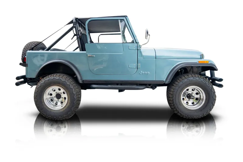 An incredible side shot photo of aJeep CJ-7 that you should buy.