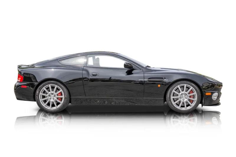 An incredible side shot photo of aAston Martin Vanquish that you should buy.