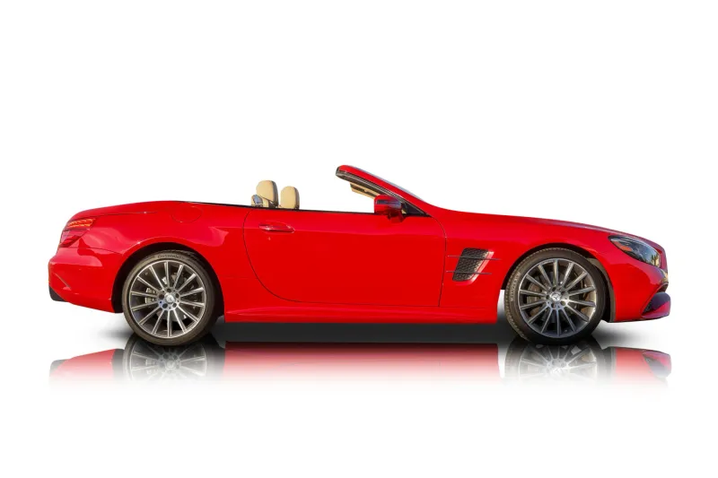 An incredible side shot photo of aMercedes-Benz  SL 450 that you should buy.