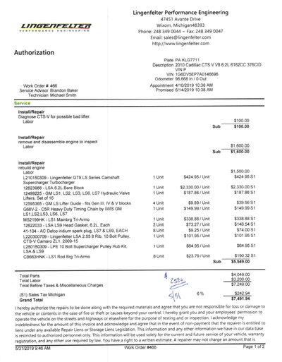 Service record 1 of 5