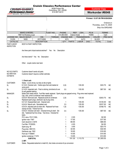 Service record 1 of 3