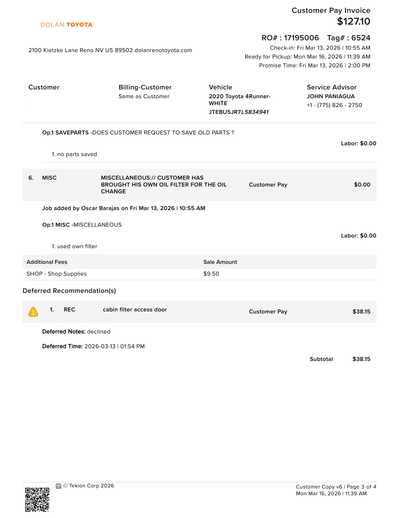 Service record 18 of 32