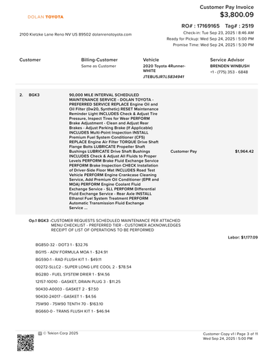 Service record 25 of 32