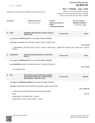 Service record 29 of 32