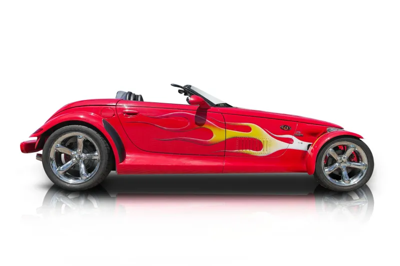 An incredible side shot photo of aPlymouth Prowler that you should buy.