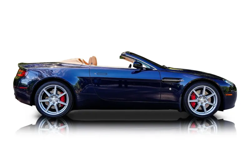 An incredible side shot photo of aAston Martin V8 Vantage that you should buy.