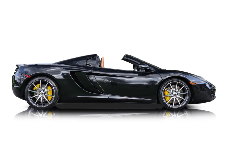 An incredible side shot photo of aMcLaren MP4-12C that you should buy.