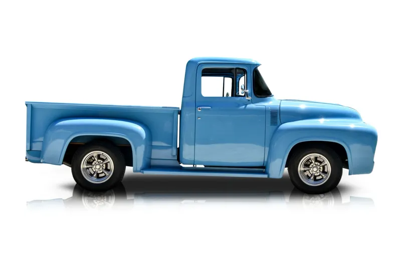 An incredible side shot photo of aFord F-100 that you should buy.