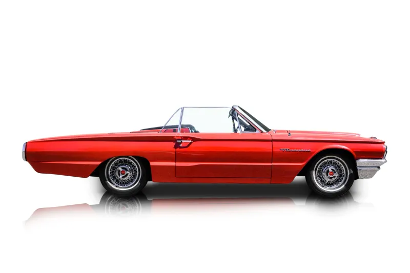 An incredible side shot photo of aFord Thunderbird that you should buy.
