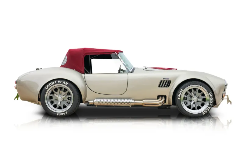 An incredible side shot photo of aShelby Cobra that you should buy.